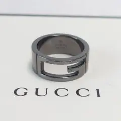 GUCCI グッチ ブランデッドG クローム リング 10号