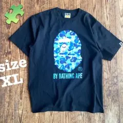 A BATHING APE アベイシングエイプ　大猿　ブルーカモ柄　90s XL