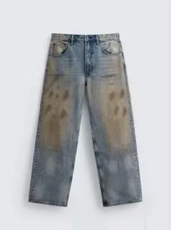 ZARA ヴィンテージ加工バギーフィットジーンズ EU40新品タグ付き 完売品