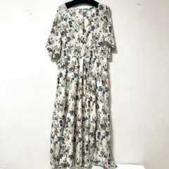 チャオパニック 花柄ワンピース ロング丈 リゾート