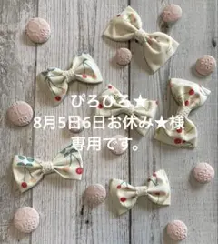 ぴろぴろ★8月5日6日お休み★様　専用です。