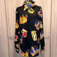 【新品未使用】男女兼用　メンズ　レディース　シャツ　ジャケット　バロック柄　③