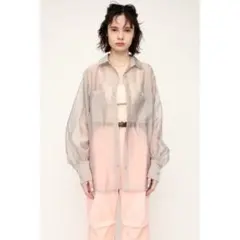 SLY スライ　SHINY SHEER シャツ　シアーシャツ