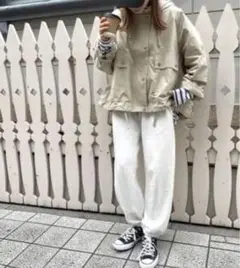 red chop works ショートパーカーブルゾン ベージュ
