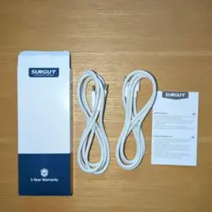SUNGUY USB-Cケーブル急速充電 データ転送 1m2本セット【ブラック】