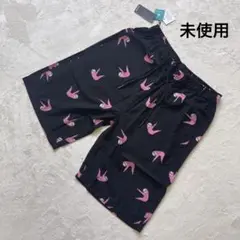 【未使用】naïve magic ナマケモノ アニマル柄ショートパンツ ブラック