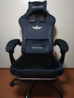 【完成品】GTPLAYER ゲーミングチェア GT829 ブラック ベロア