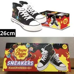 チュッパチャプス　スニーカー　黒　ブラック　26cm ハイカット　シューズ　靴