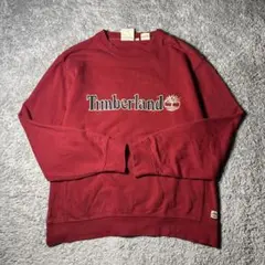 ティンバーランド　スウェット　センターロゴ刺繍　ゆるダボ　ユニセックス　古着