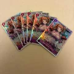 ワンピースカード　ザベスト2 シャーロットプリン　SR 紫デッキパーツ　セット