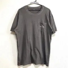 【人気】mont-bell 半袖 Tシャツ メンズ L グレー ワンポイントロゴ