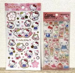 サンリオ　ハローキティ　クリアキャンディシール　桜シール