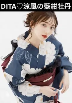 完売！！新品♡Ditaディータ♡オトナ浴衣　高級5点セット♡涼風の藍紺牡丹 Amazon.co.jp: dita 浴衣 涼風の藍紺牡丹 2024 浴衣5点セット