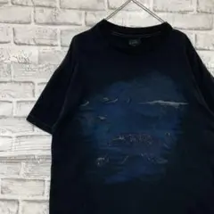 USA製90sヴィンテージTシャツ！シングルステッチ　ブラック半袖古着L74