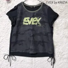 【エバックスバイクリツィア】ロゴプリントTシャツ スポーティメッシュ切替 40
