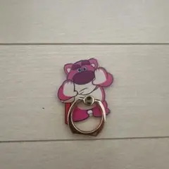 ピンクキャラクター スマホリング ロッツオ