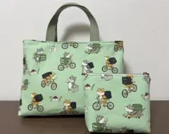 トートバッグ　ポーチ　柴犬　ハンドメイド