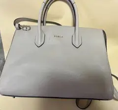 FURLA グレー ショルダーバッグ