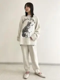 ジェラートピケ ハスキー上下セット BLUE ジェラートピケ ハスキー上下セット BLUE