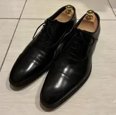 美品　ケンフォード　ブラック　レザーストレートチップドレスシューズ　24.5 黒
