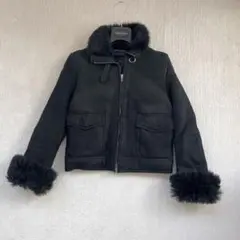 ジョルジオアルマーニ　レディース　ラムレザーライダーズジャケット　38 ARMANI EXCHANGE レザージャケット ライダース 「A|X アルマーニ