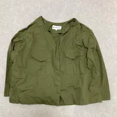 グローバルワーク　ミリタリージャケット　ナイロンシャツ　M