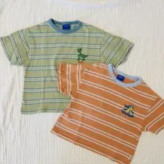 ディズニー　ボーダーTシャツ　110cm 2枚セット