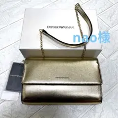 【正規品】新品 エンポリオアルマーニ ミニショルダー ゴールド 2WAY