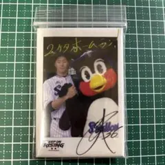 激レア　ヤクルト　つば九郎　廣岡大志　チェキ風バッジ
