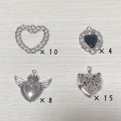 ハート メタルチャーム まとめ売り