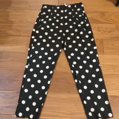 ZARA 黒白ドット柄 パンツＬサイズ