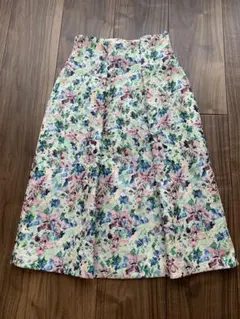タグ付き新品　アナイ　ジャガードフラワースカート34