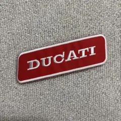 DUCATI 刺繍パッチ 赤 約12cm x 4cm
