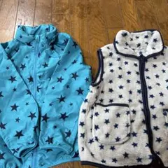星柄ジャケット＆フリースベストセット