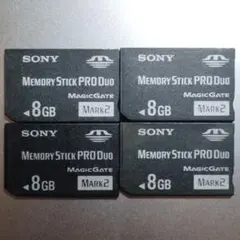 SONY MEMORY STICK PRO DUO 8GB 4個セット