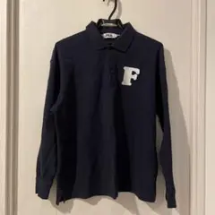 FILA ネイビー 長袖ポロシャツ