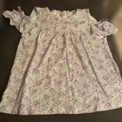 anys FA 花柄フリル袖チュニック 130