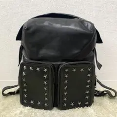 ジミーチュウ リュック レノックス スタースタッズ レザー 黒 バックパック