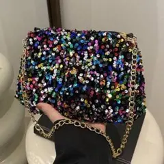 617【新品未使用】ショルダーバッグ 煌めきスパンコール