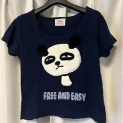 LISTEN HEARTBEAT パンダTシャツ