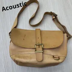 Acoustic アコースティック レザー ショルダー バッグ