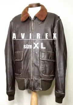 ②AVIREX G-1【XL】羊革TOPGUNハーレーgpzショベルninja
