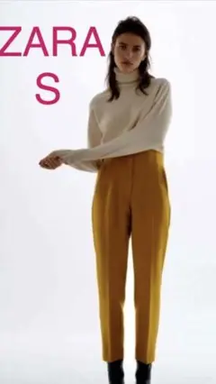 ZARA ハイウェストパンツ サイズS