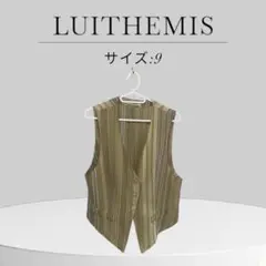 LUITHEMIS ルイテミス ストライプ ベスト サイズ9 日本製　夏　涼しい
