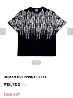 BIO WEAR HUMAN OVERPRINTED TEE
