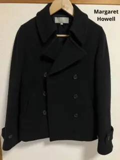 Margaret Howell ピーコート カシミヤ、ウール ブラック
