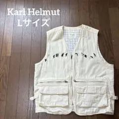 カールヘルム　Karl Helmut ペンギン刺繍　ベスト　Lサイズ 綿100％