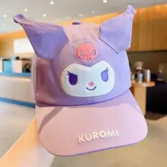 くろみ キャップ パープル 耳付き