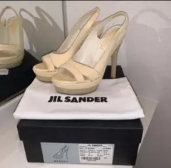 SNS映え!定価9万オープントゥハイヒールミュール サンダル JILSANDER