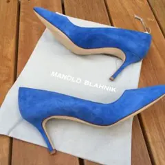 39 Blue BB マノロブラニク パンプス 25センチ